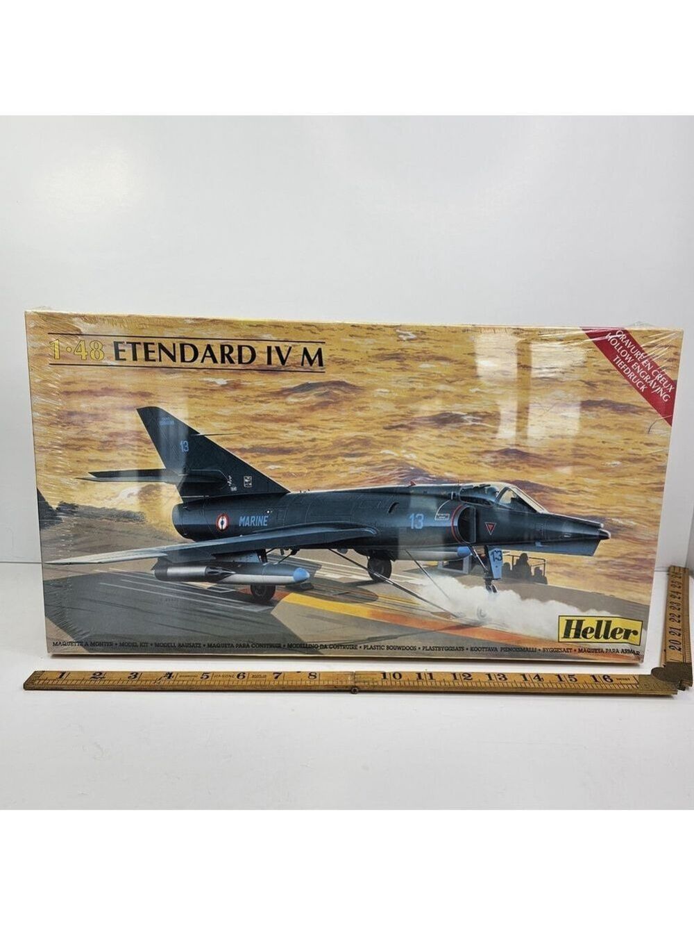 SEALED Heller 1:48 Etendard IV M Model Kit Airplane Jet Marine #80425 NEW